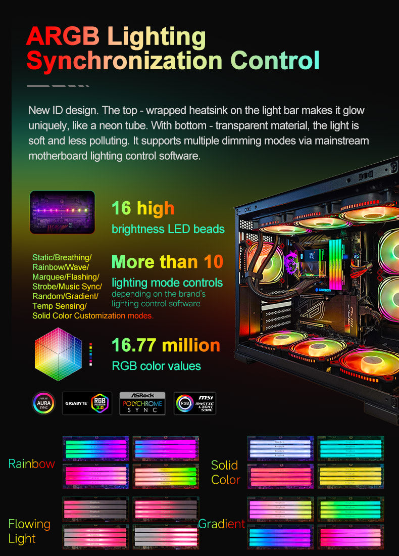 Kingbank RAM DDR5 48GB(2x24GB) 8000MT/s CL38 1.45 Black